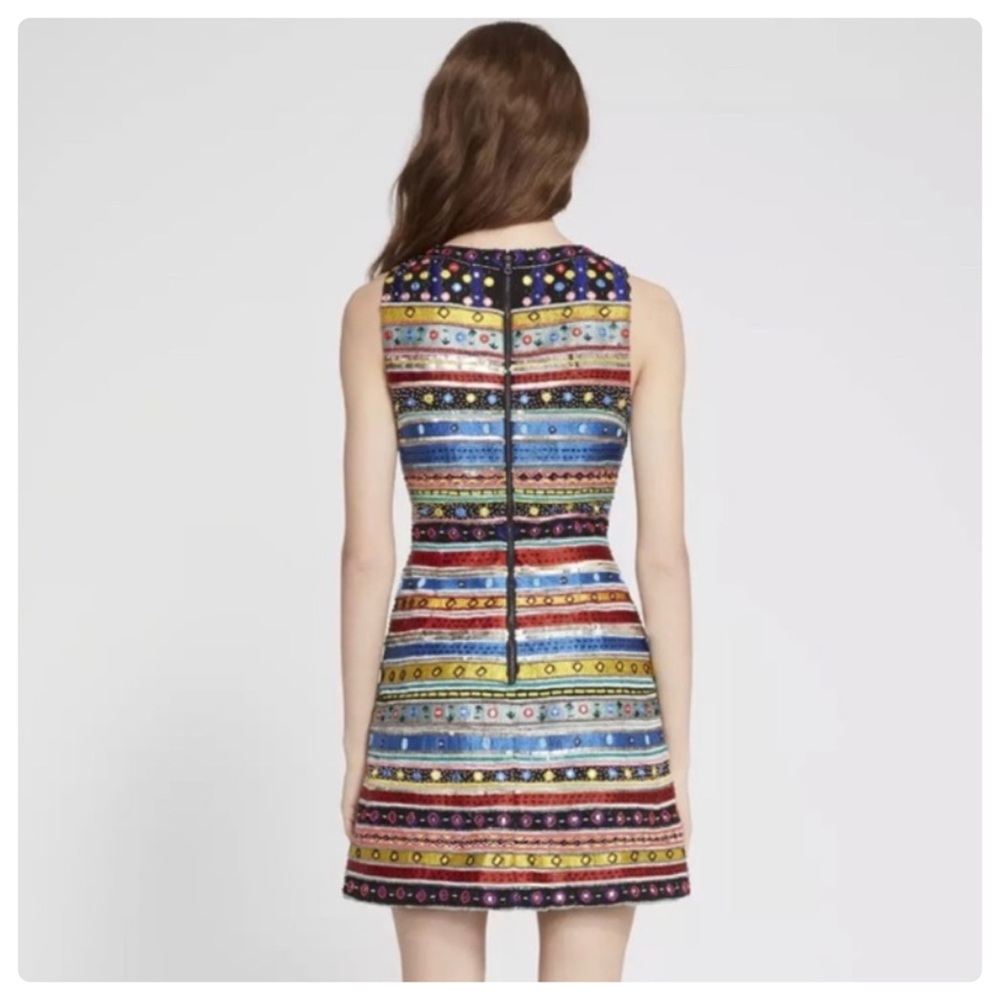 ALICE + OLIVIA Embroidered Embellished Dress - Picture 5 of 10